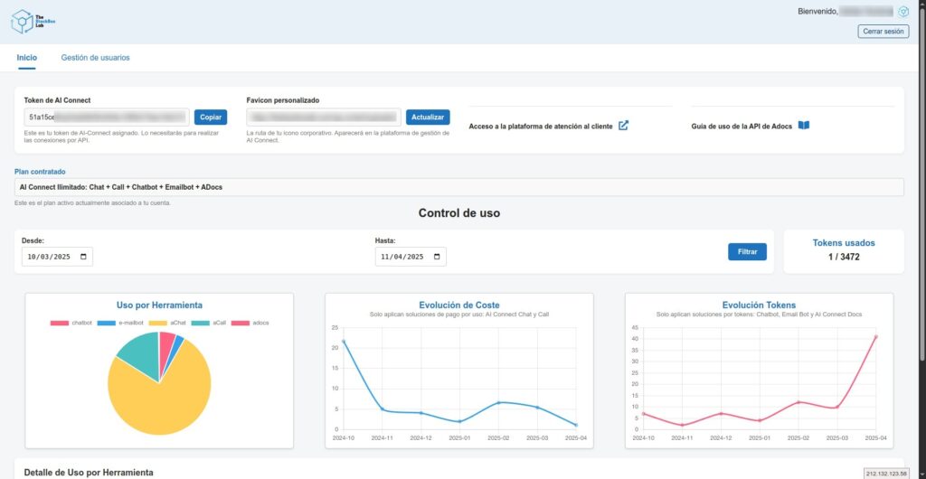 Control en AI Connect