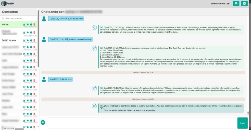 Plataforma Intervención humana